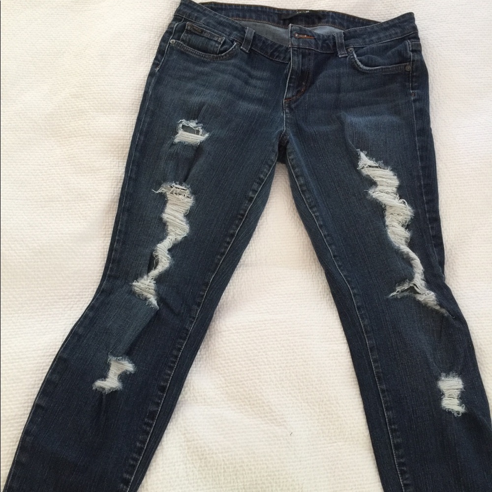 Joes jeans skinny distressed jeans